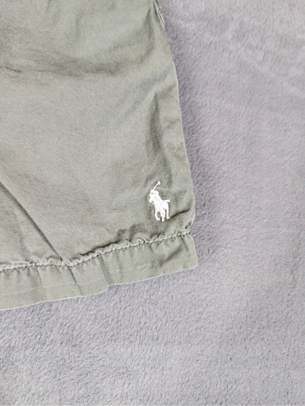 Polo Ralph Lauren Boys M 10 12 Gray Pony Pull On Shorts Cotton Casual Preppy
